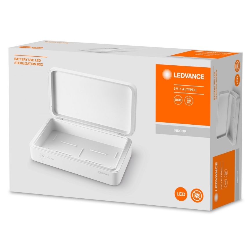 Ledvance - UV стерилизатор за респиратори и малки предмети 5W/5V