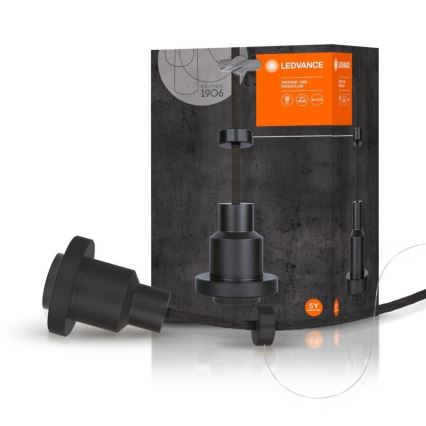 Ledvance - Висящ полилей PENDULUM 1xE27/60W/230V черен