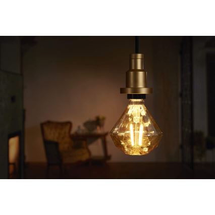 Ledvance - Висящ полилей PENDULUM 1xE27/60W/230V златист