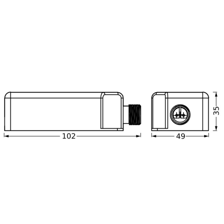 Ledvance - Външен захранващ мрежов адаптер ENDURA 24W/12V IP67