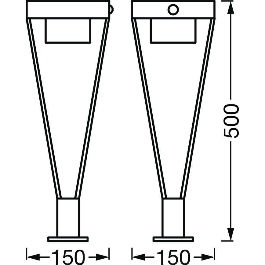 Ledvance - LED Външна соларна лампа с датчик BOUQUET LED/6W/3,7V 2200 mAh IP44