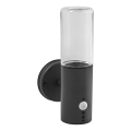 Ledvance - Външно стенна лампа с сензор FIGO CYLINDER 1xE27/20W/230V