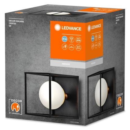 Ledvance - Външно стенно осветително тяло DECOR SQUARE 1xG9/28W/230V IP44