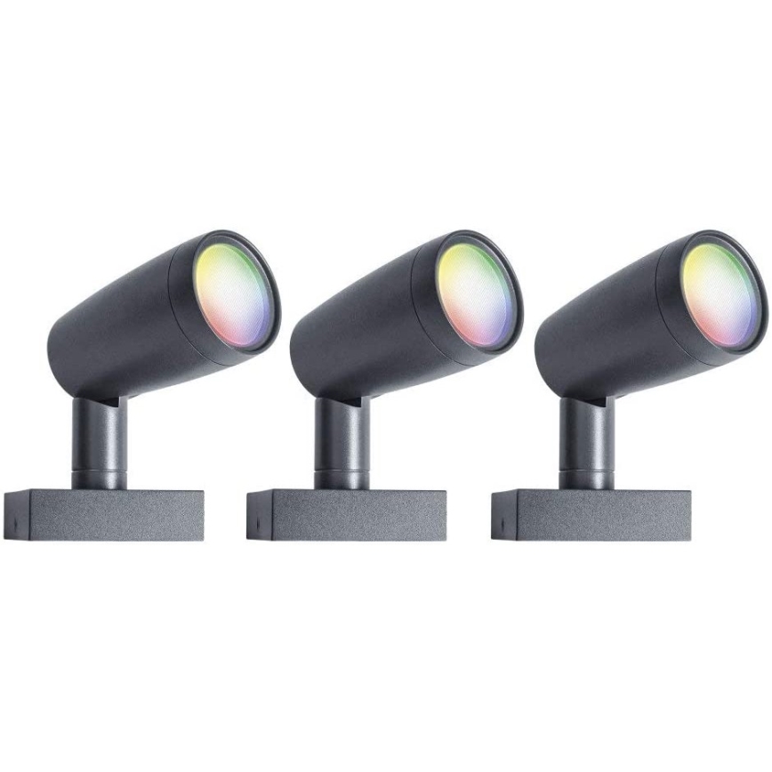 Ledvance - К-кт 3бр. LED RGB екстериорни лампи SMART+ SPOT 3xLED/4,5W/230V IP65 Wi-Fi