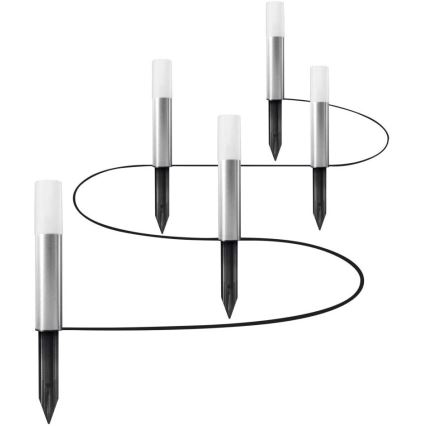 Ledvance - К-кт 5бр. LED RGBW екстериорни лампи SMART+ GARDEN POLE 5xLED/5,7W/230V IP65 Wi-Fi