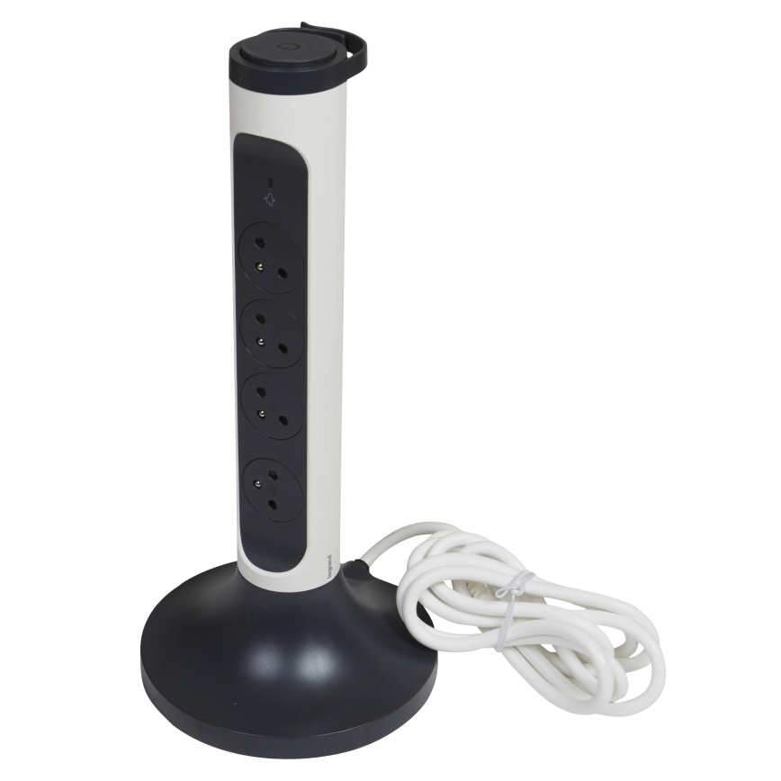 Legrand 049410 - Колона с контакти 230V/16A, 4x2P+T 2m