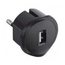 Legrand 50681 - Адаптер USB за контакт 230V/1,5A черен