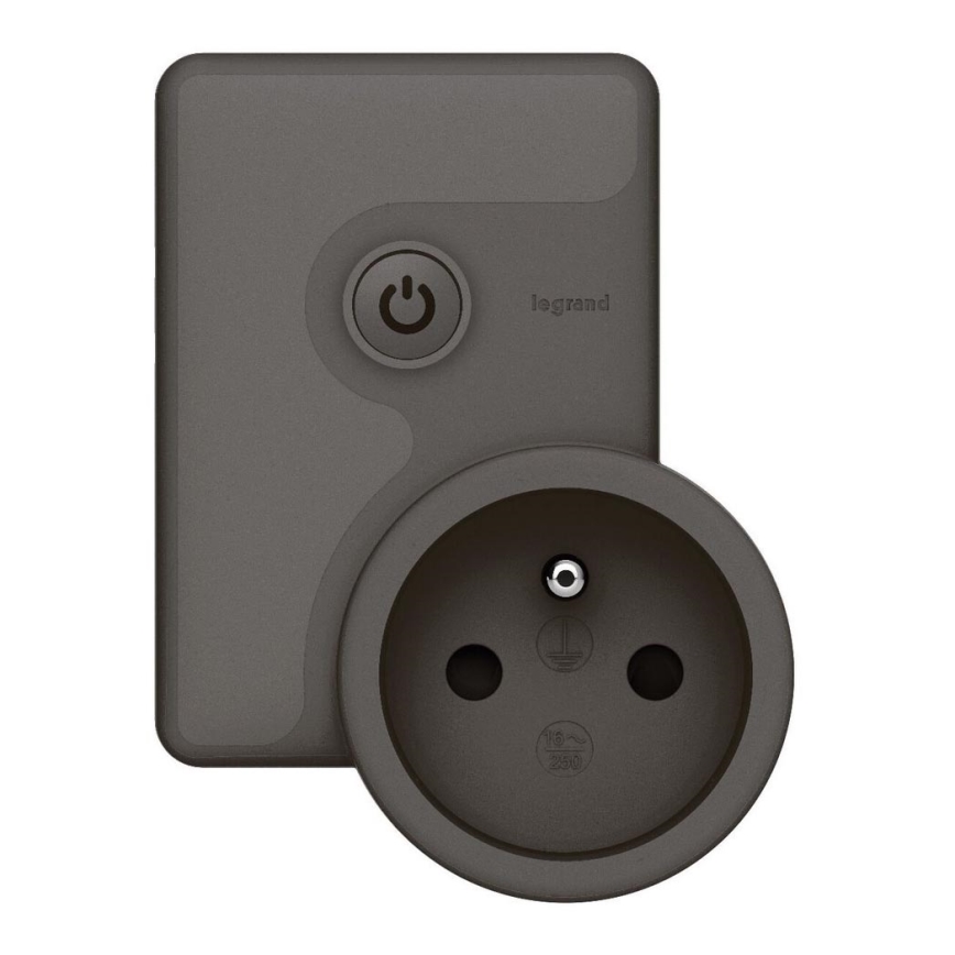 Legrand 64887 - Смарт мобилен контакт VALENA 230V Wi-Fi IP41 черен