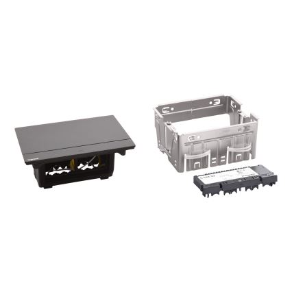 Legrand 654802 - Рамка с контакти за маса POP-UP 4M черен