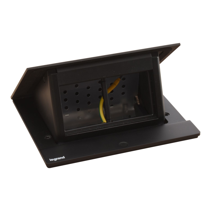 Legrand 654802 - Рамка с контакти за маса POP-UP 4M черен