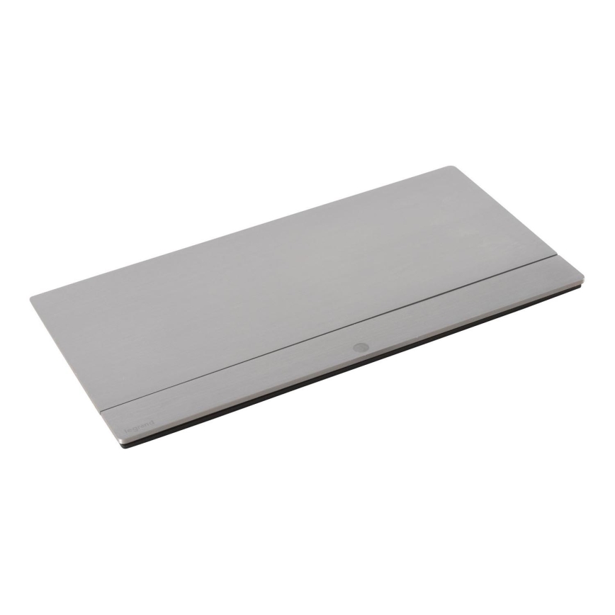 Legrand 654808 - Рамка с контакти за маса POP-UP 8M сребрист