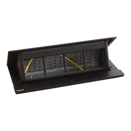 Legrand 654810 - Рамка с контакти за маса POP-UP 8M черен