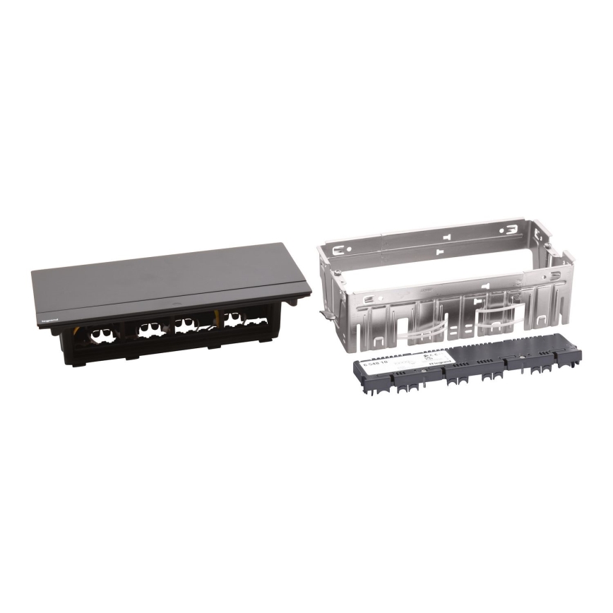 Legrand 654810 - Рамка с контакти за маса POP-UP 8M черен