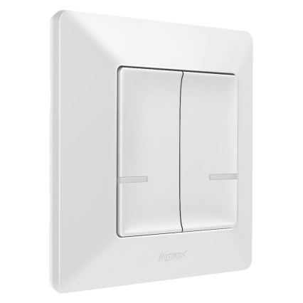 Legrand 752187- Смарт безжичен превключвател с 2 бутона VALENA 1xCR2032 Wi-Fi IP40