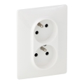 Legrand 753186 - Домашен контакт VALENA LIFE 250V/16A 2x2P+T бял