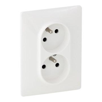 Legrand 753186 - Домашен контакт VALENA LIFE 250V/16A 2x2P+T бял