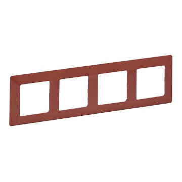 Legrand 754074 - Рамка за превключватели VALENA LIFE, 4-постова, в тухлен цвят