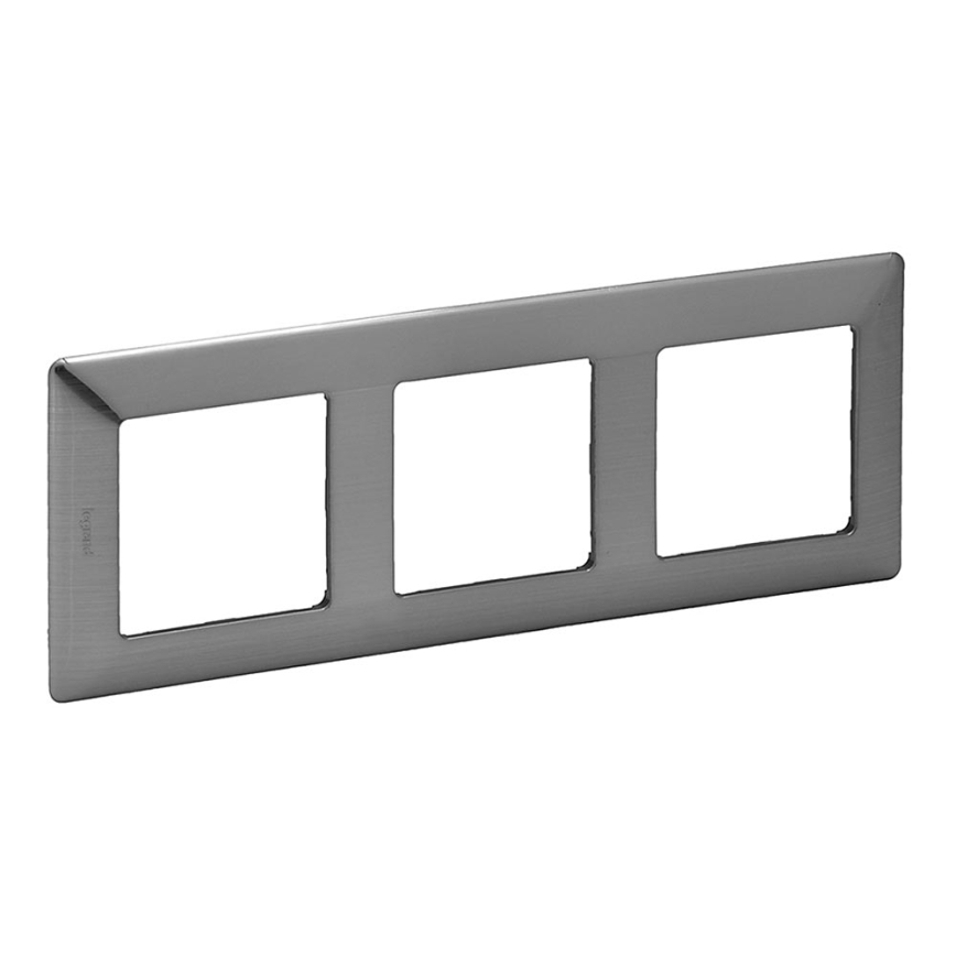 Legrand 754153 - Рамка pro Превключателe VALENA LIFE 3P неръжда. 