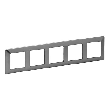 Legrand 754155 - Рамка pro Превключателe VALENA LIFE 5P неръжда. 