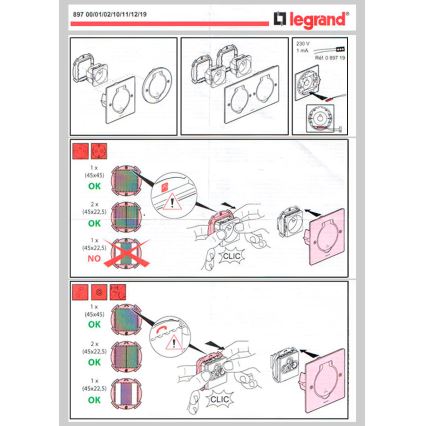 Legrand 89700 - Рамка за подов контакт PLATINUM 2M IP44 неръждаем