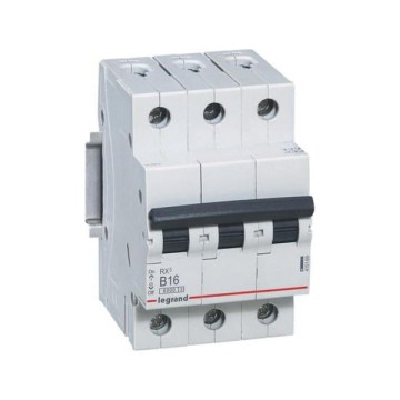 Legrand - Автоматичен прекъсвач 3-полюсен RX3 3P B 16A 6000A