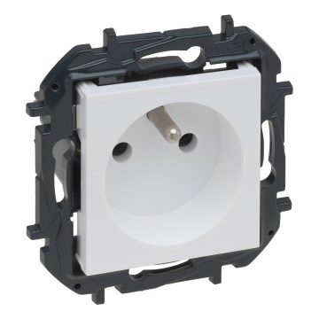 Legrand - Безрамкова домашна розетка NILOE STEP 250V бяла