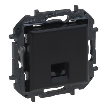 Legrand - безрамкова Ethernet розетка RJ45 NILOE STEP, черна