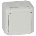 Legrand - Битова стенна розетка FORIX 250V IP44 бяла