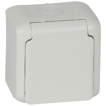 Legrand - Битова стенна розетка FORIX 250V IP44 бяла