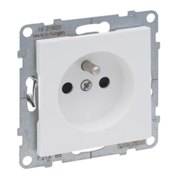 Legrand - Бяла битова розетка SUNO 250V/16A без рамка