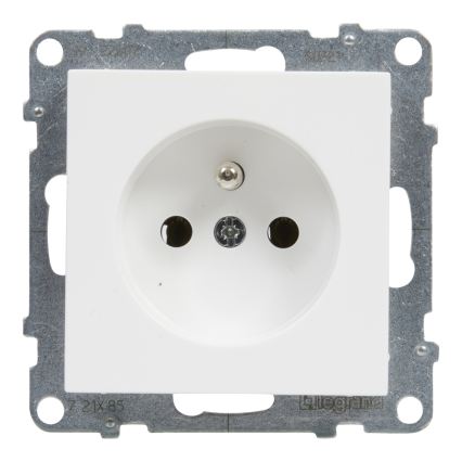 Legrand - Бяла битова розетка SUNO 250V/16A без рамка