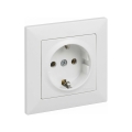 Legrand - Домашен контакт SCHUKO с рамка SUNO 250V бял