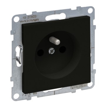 Legrand - Домашна розетка без рамка 250V/16A SUNO черна