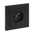 Legrand - Домашна розетка с рамка SUNO 250V черна