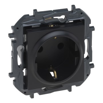 Legrand - Домашна SCHUKO розетка 250V/16A NILOE STEP черна
