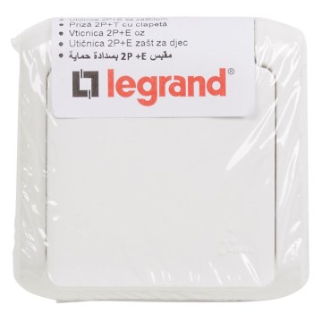 Legrand - Домашна стенна електрическа розетка 250V/16A FORIX IP44 бяла