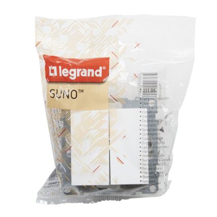 Legrand - Двоен серийен ключ č. 5 без рамка SUNO бял