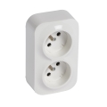 Legrand - Двоен стенен битов контакт FORIX 250V бял