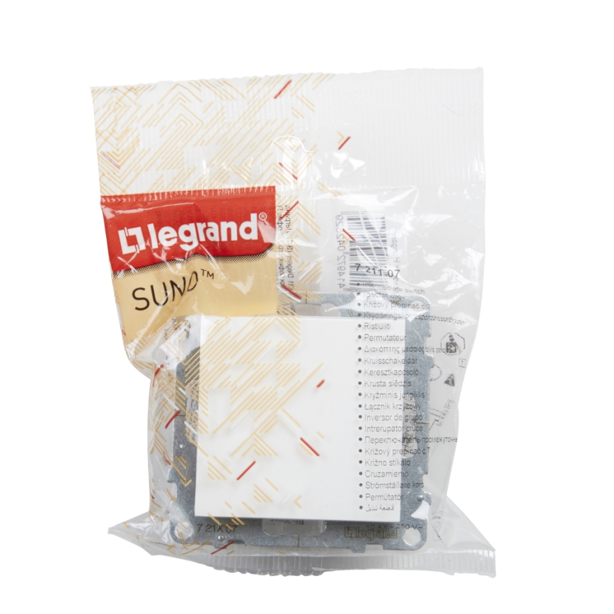 Legrand - Еднополюсен ключ № 1/0 без рамка SUNO бял