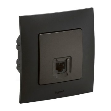 Legrand - Ethernet розетка RJ45 с рамка NILOE черна