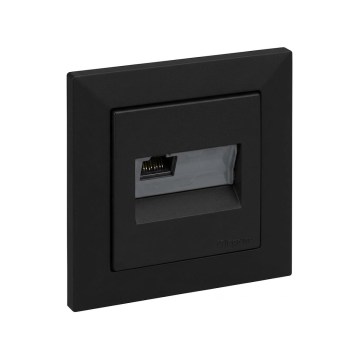 Legrand - Ethernet розетка RJ45 с рамка SUNO черна