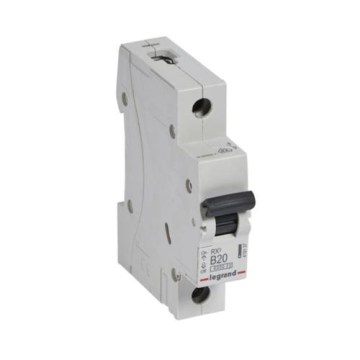 Legrand - Модулен 1-полюсен автоматичен прекъсвач RX3 1P B 20A 6000A