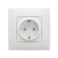 Legrand - Розетка SCHUKO за жилищни инсталации с рамка NILOE 250V бяла