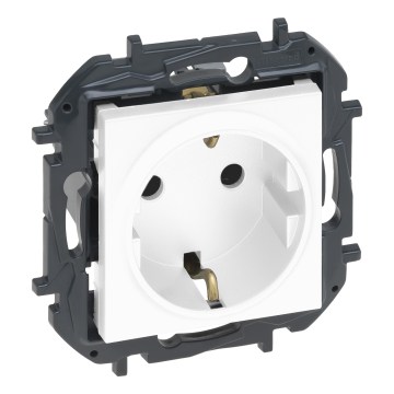 Legrand - SCHUKO розетка за вграждане 250V/16A NILOE STEP, бяла