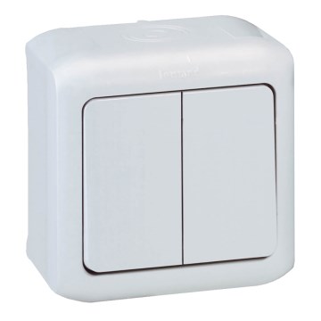Legrand - Стенен серийен ключ №5 FORIX IP44 бял
