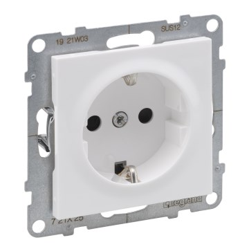 Legrand - Стенен контакт SCHUKO 250V/16A SUNO бял