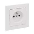 Legrand - Стенна розетка с рамка SUNO 250V бяла