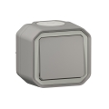 Legrand - Стълбищен ключ бр. 6 PLEXO IP55 сив