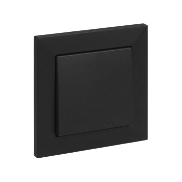 Legrand - Стълбищен ключ č. 6 с рамка SUNO черна