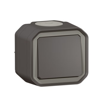 Legrand - Стълбищен ключ № 6 PLEXO IP55, антрацит